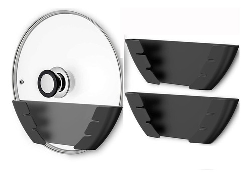 Estante De Tapa Para Ollas,3 Soporte De Tapa De Olla Pared Y