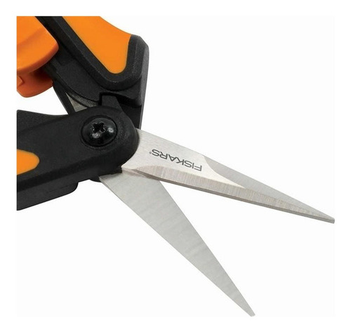 Tijera Floral Detalles Microtip Fiskars Para Tallos Y Hojas