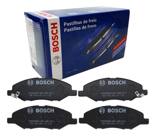 Jogo Pastilha Freio Dianteira Bosch Nissan Tiida E Livina