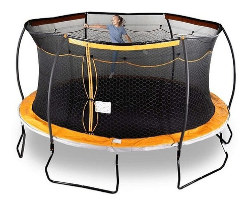 Trampolin Para 5 Niños Jumbo Con Red 4.5m