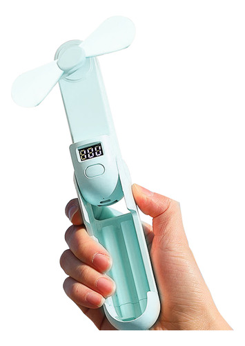 Ventilador De Mano Con Pantalla Led Mini Ventilador Portátil