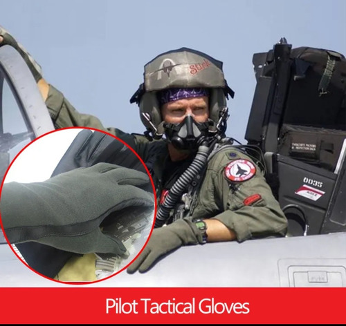 Guantes Piloto Aviador Militar Nomex Ignífugos Talle 8