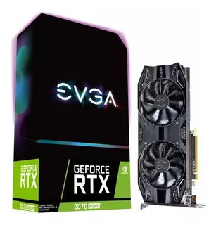 Placa de video Nvidia Evga Gaming GeForce RTX 20 Series RTX 2070 SUPER 08G-P4-3071-KR Black Edition 8GB