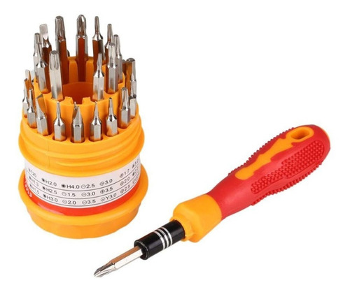 Kit Ferramenta Chaves 31 Pc Allen Torx Fenda Philips Celular