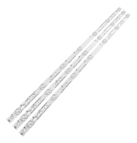 FEFHFKZCZZ Striscia LED Retroilluminazione Per TV 32″ – 3 Pezzi Da 620mm, 7 LED 3V, Compatibile Con LG 32LH500B, SONY KDL32R330D E Philips