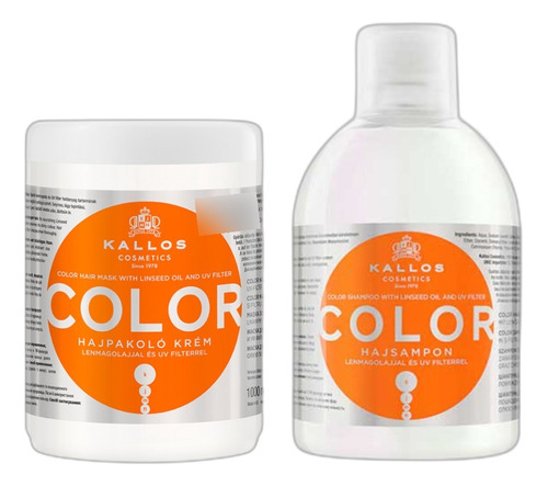 Kallos - Set Color Mask+shampoo 1000ml