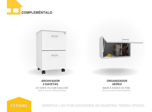 Imagen 6 de 7 de Escritorio Con Biblioteca Casa Lista® Estudio