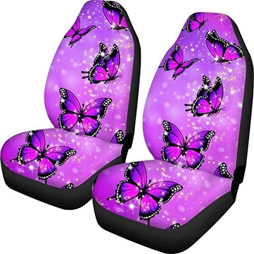Snilety Pink Cow Skin Design Auto Seat Cover Pack Of G215c
