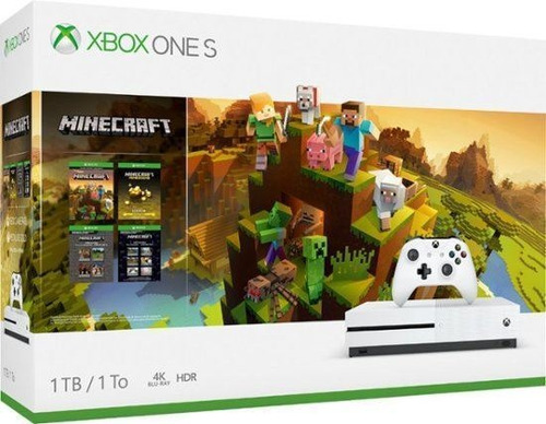 Xbox One S 1tb Minecraft Bundle Pack, Macrotec