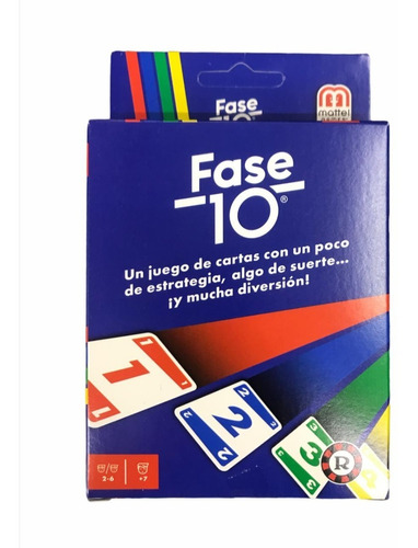 Juego De Cartas Fase 10 Original Ruibal Mattel Games Manias