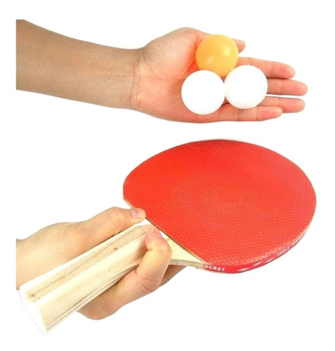 Set Juego De Ping Pong 2 Paletas + Red Soporte + 3 Pelotas