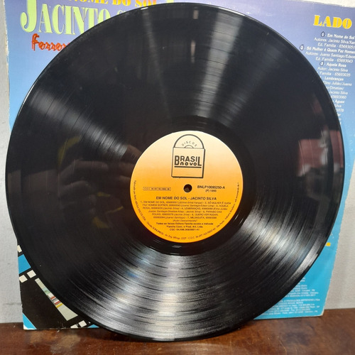 Imagem 3 de 6 de Vinil Lp Jacinto Silva Em Nome Do Sol Vol 20 Ótimo Estado