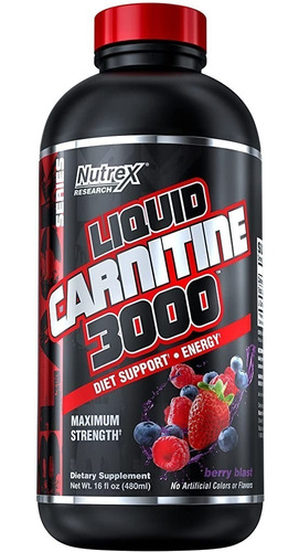 L-carnitina 3000 Nutrex Sabor Berry