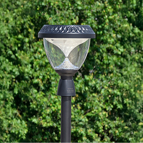 Farol De Piso Solar Led 10w Rgb Farola Con Control Exterior Estructura Negro