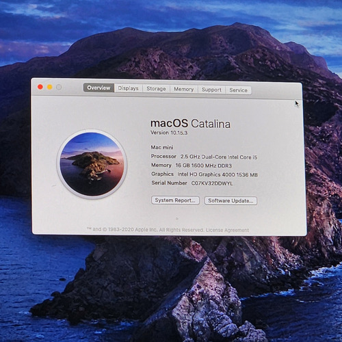 Computadora Mac Mini 2012 I5 16 Ram Estado Solido (Reacondicionado)