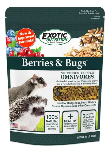 comprar Alimento Insectos Proteina Fruta Fibra Erizos Africanos