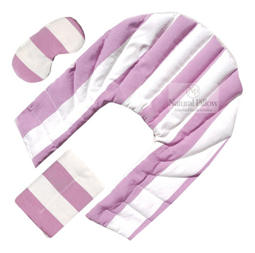 Imagen 4 de 4 de Set X3u Almohadilla Semillas Cervical + Antifaz + Multiusos