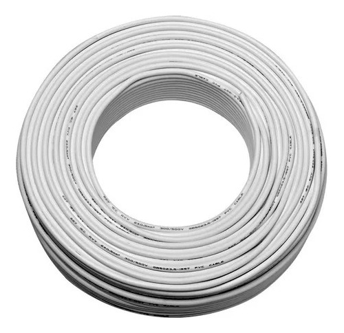 Cable Tipo Taller Vaina Blanca 4x0,5 X 5 Mts