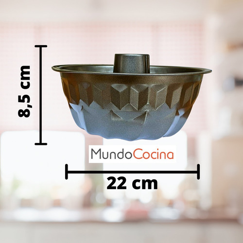 Imagen 3 de 9 de Molde Reposteria Molde Queque Gelatina Metalico Hueco Grueso