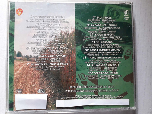 15 Corridos Pa Compas Bien Pesados Cd (Usado)