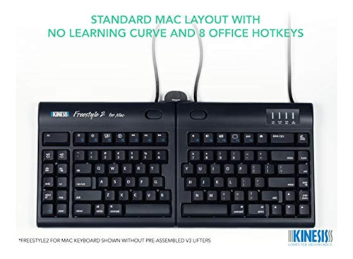 Teclado Ergonómico Kinesis Freestyle2 Con Vip3