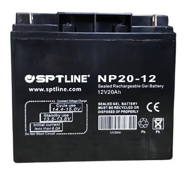 Batería Recargable Sptline 12v - 20ah Ups Cerco Eléctrico