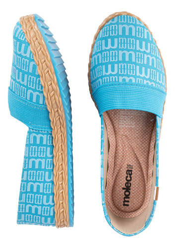 Alpargatas Mujer Moleca 5696-300 5696-300 Lona/nice/mono/azu
