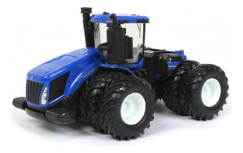 Miniatura Trator New Holland T9.645 4wd Rodado Duplo 1/64 Cor Azul