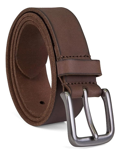Cinturon Timberland Hombre 100% Cuero Premium Color Marrón Diseño De La Tela Lisa Talla 34