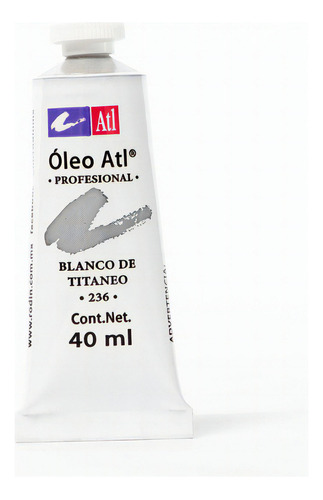 Oleo Atl T-14 Tubo Blister Pintura Arte Colores A Escoger Color del óleo BLANCO TITANEO No 236