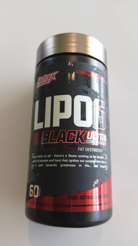 Suplemento Alimenticio Nutrex Lipo 6 Black Ultra 60 Cápsulas