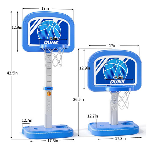 Aro De Baloncesto Para Piscina Con 4 Bolas Y Bomba - Juego D
