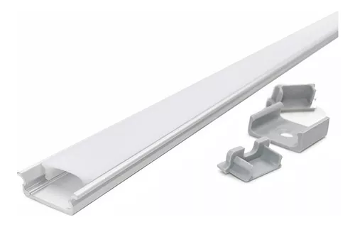 Alu-perfil barra/"Floor 12" para LED tiras tapa plata anodizado