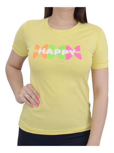Camiseta Feminina Hirlogs Mc Amarelo - 2707