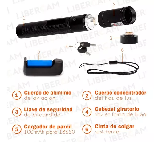 Puntero Laser Verde Punto Efectos Lluvia Bateria Recargable