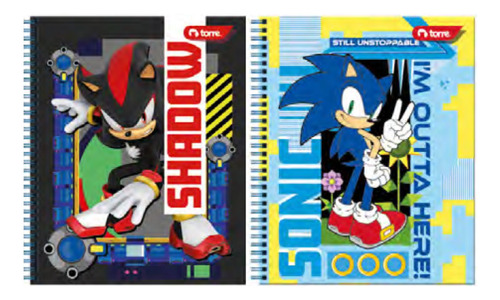 Pack 10 Cuadernos Universitarios Sonic 7mm 100 Hjs