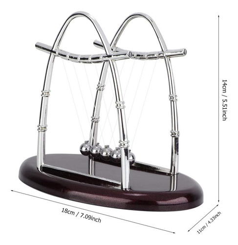 Bolas De Equilibrio Newton Cradle De Fdit Classic, 5 Bolas D