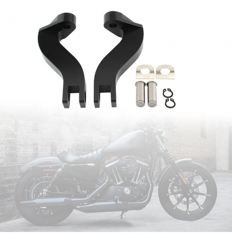 2 Uds Soporte De Clavijas De Pie De De Motocicleta, Negro