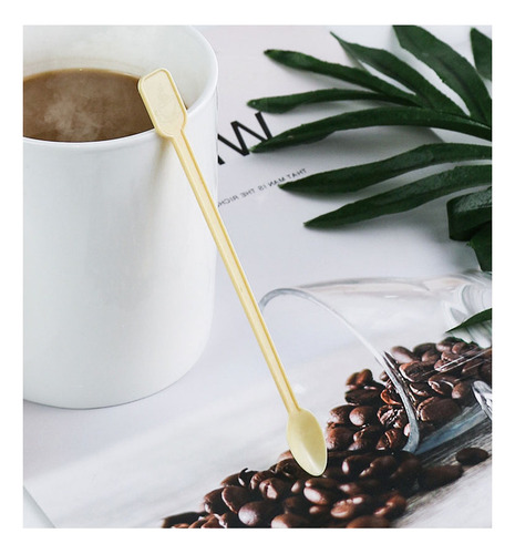 Lj 500pz Cucharas Desechables For Café - Plástico Premium