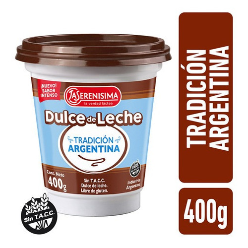 La Serenísima Dulce De Leche Tradición Argentina X 400 G