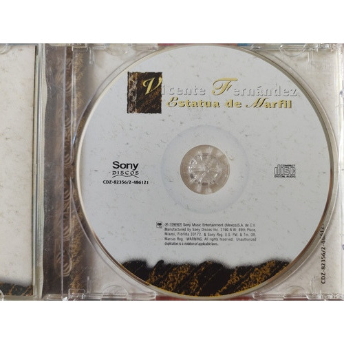 Vicente Fernández Cd Estatua De Marfil V (Usado)