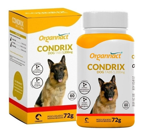 Condrix Dog Tabs 1200 Mg C/ 60 Tabletes -  Organnact