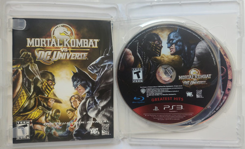 Mortal Kombat Vs Dc Universe Ps3 Combo Pack Peli Mortal Komb (Usado)