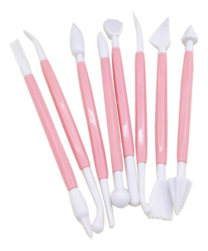 Set X 8 Estecas Para Fondant Porcelana Frìa Pastillage