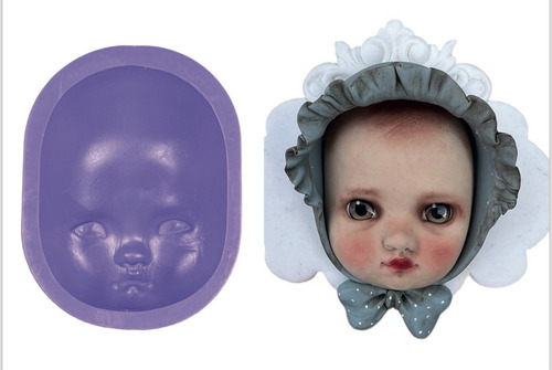 Moldes De Caras Color Violeta