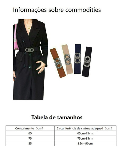 Cinturón Elástico Ancho Para Mujer Para Usar Con Vestidos Lr