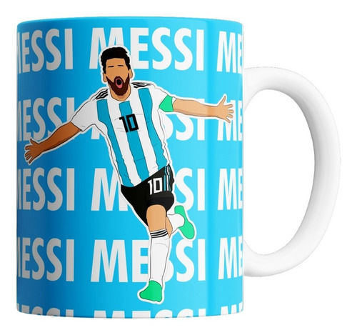 Taza De Cerámica - Messi Messi Messi Argentina