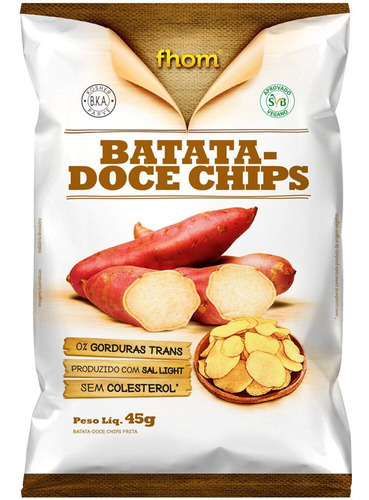 Batata Doce Chips Raízes Fhom 45g