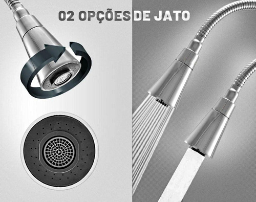 Torneira Cozinha Mesa Bancada Quadrada Gourmet Cônico 1/4 V. Cor Cromado