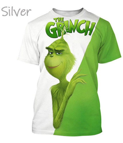 Divertida Camiseta Estampada En 3d De The Grinch